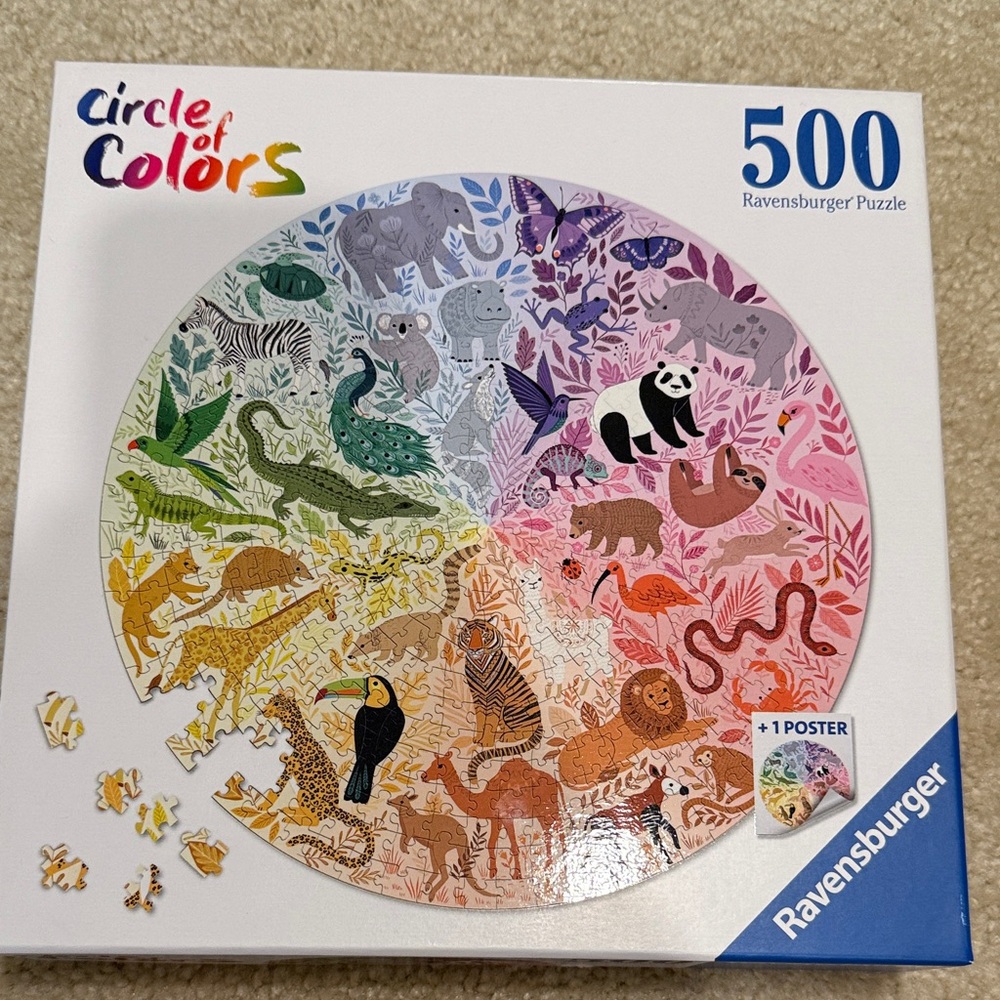 Ravensburger Circle of Colors 500-Piece Round Puzzle - Multicolor